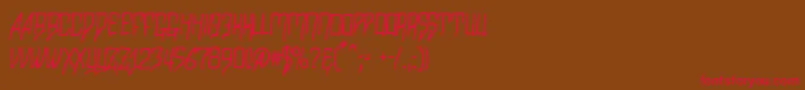 Razalgur Font – Red Fonts on Brown Background