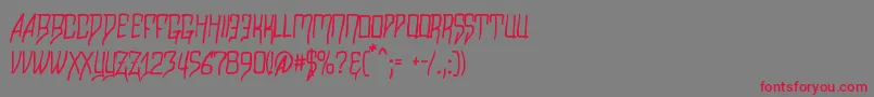 Razalgur Font – Red Fonts on Gray Background
