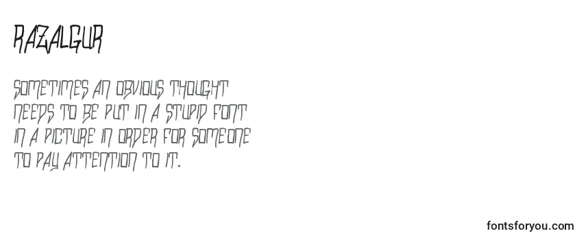 Обзор шрифта Razalgur