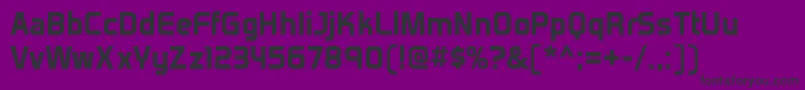 VenactirgBold Font – Black Fonts on Purple Background