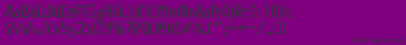 ThisBoringParty Font – Black Fonts on Purple Background