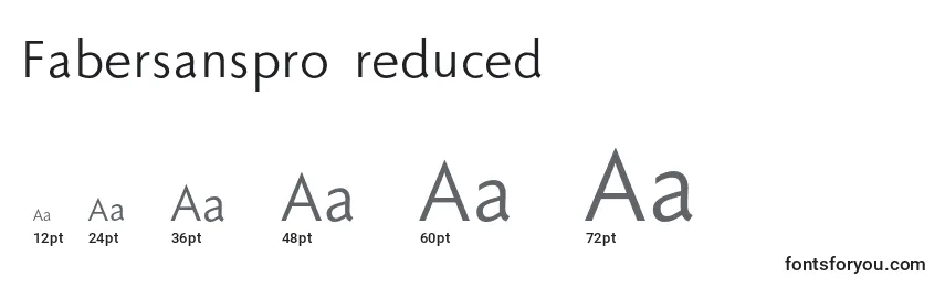 Fabersanspro55reduced Font Sizes