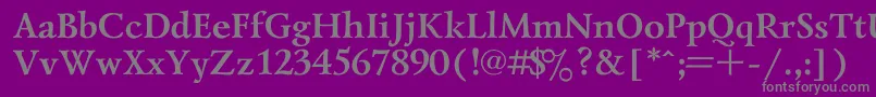 Lazursk1 Font – Gray Fonts on Purple Background
