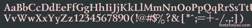 Lazursk1 Font – Pink Fonts on Black Background