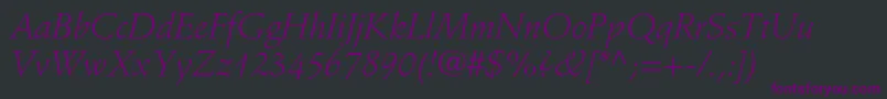 StempelschneidlerstdLtit Font – Purple Fonts on Black Background