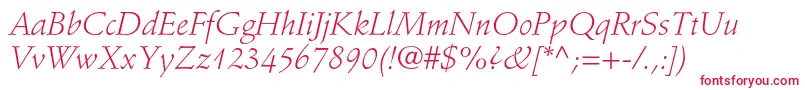 StempelschneidlerstdLtit Font – Red Fonts on White Background