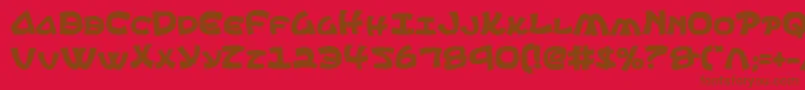 EphesianBold Font – Brown Fonts on Red Background