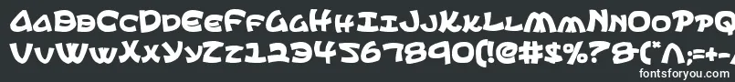 EphesianBold Font – White Fonts on Black Background