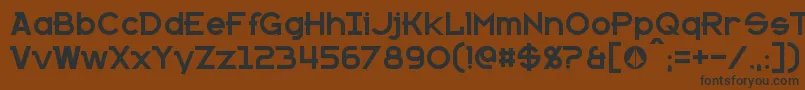 Kanno Font – Black Fonts on Brown Background