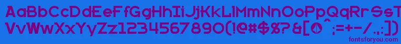 Kanno Font – Purple Fonts on Blue Background