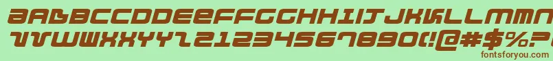 Direktorei Font – Brown Fonts on Green Background