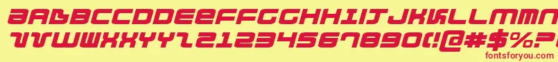 Direktorei Font – Red Fonts on Yellow Background