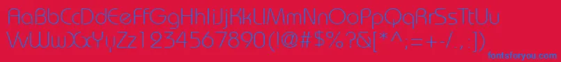 Bahamal0 Font – Blue Fonts on Red Background