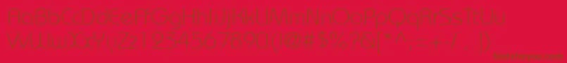 Bahamal0 Font – Brown Fonts on Red Background