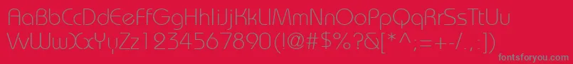 Bahamal0 Font – Gray Fonts on Red Background