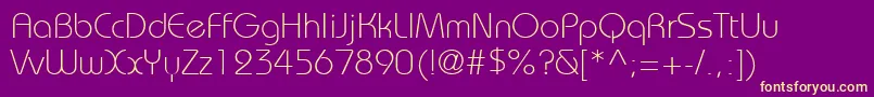 Шрифт Bahamal0 – жёлтые шрифты на фиолетовом фоне