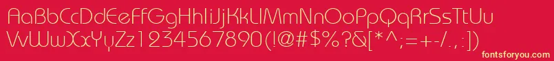 Bahamal0 Font – Yellow Fonts on Red Background