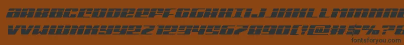 Michiganlaserital Font – Black Fonts on Brown Background
