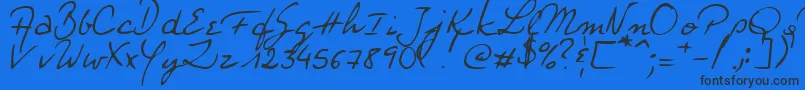 SoliDeoGloria Font – Black Fonts on Blue Background