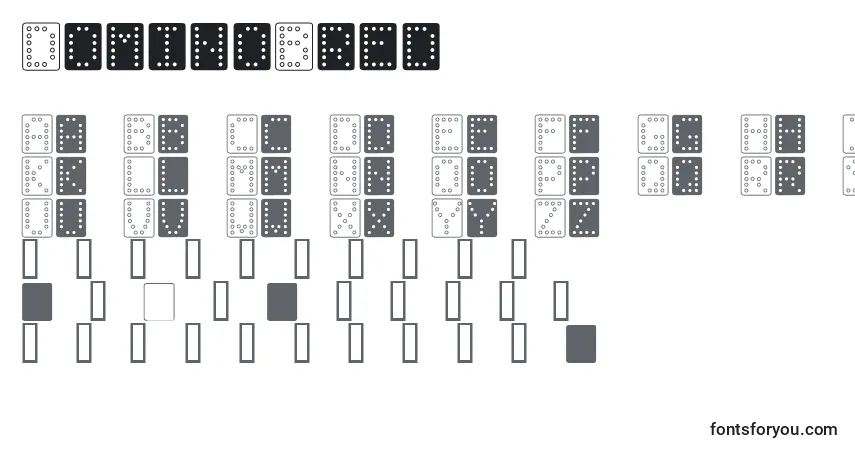 DominoBredフォント–アルファベット、数字、特殊文字