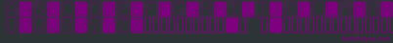 DominoBred Font – Purple Fonts on Black Background