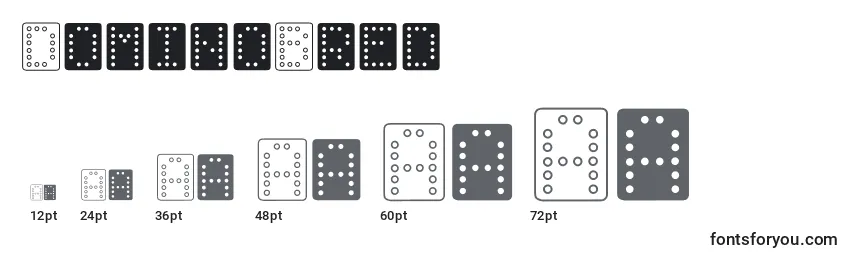 Größen der Schriftart DominoBred