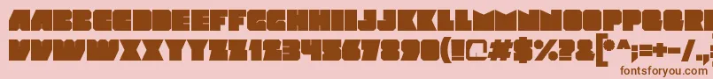 Mod Font – Brown Fonts on Pink Background