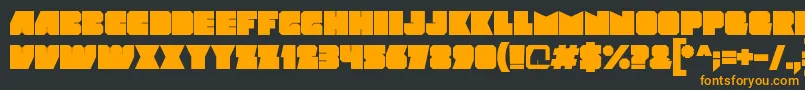 Mod Font – Orange Fonts on Black Background