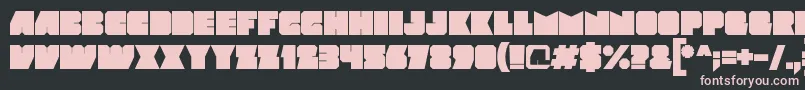 Mod Font – Pink Fonts on Black Background
