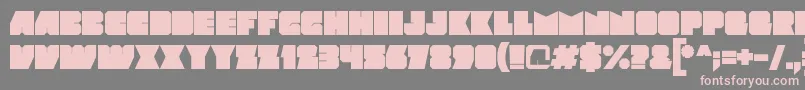 Mod Font – Pink Fonts on Gray Background
