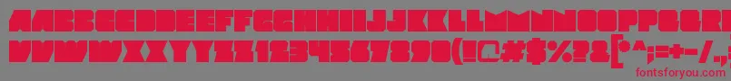 Mod Font – Red Fonts on Gray Background