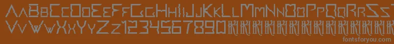 Шрифт AccedentV1.1 – серые шрифты на коричневом фоне
