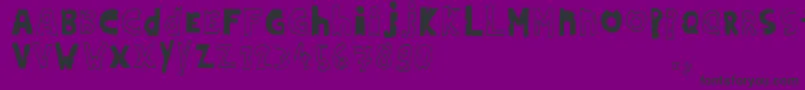 Шрифт Hdontrial – чёрные шрифты на фиолетовом фоне