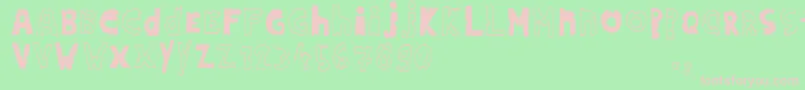 fuente Hdontrial – Fuentes Rosadas Sobre Fondo Verde