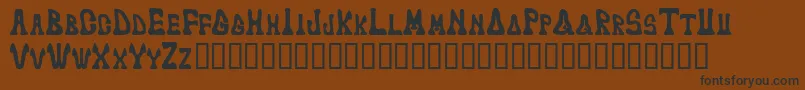 Markedfool Font – Black Fonts on Brown Background