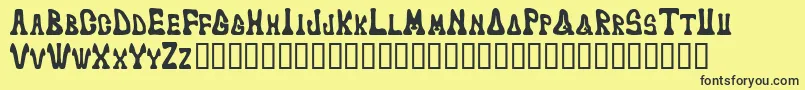 Markedfool Font – Black Fonts on Yellow Background