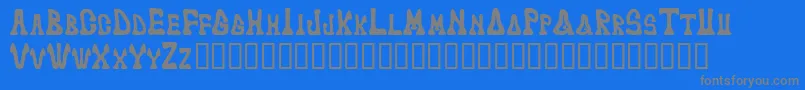 Markedfool Font – Gray Fonts on Blue Background
