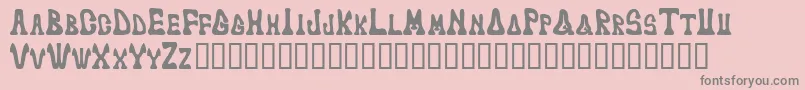 Markedfool Font – Gray Fonts on Pink Background