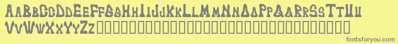 Markedfool Font – Gray Fonts on Yellow Background