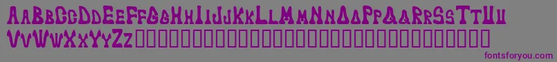 Markedfool Font – Purple Fonts on Gray Background