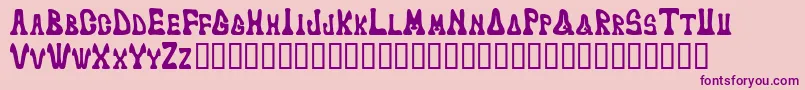 Markedfool Font – Purple Fonts on Pink Background