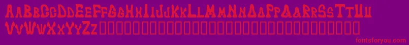 Markedfool Font – Red Fonts on Purple Background