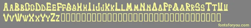 Markedfool Font – Yellow Fonts on Gray Background