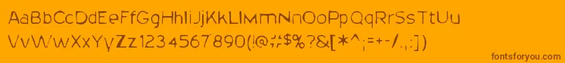 Lisätietoja 20thcenturygaunt-fontista 20thcenturygaunt-fontti – ruskeat fontit oranssilla taustalla