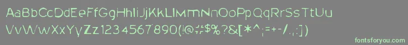 20thcenturygaunt Font – Green Fonts on Gray Background