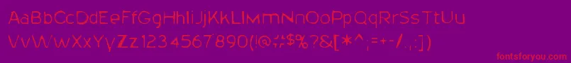 20thcenturygaunt Font – Red Fonts on Purple Background