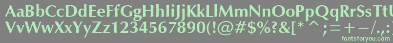 Шрифт OpmB – зелёные шрифты на сером фоне