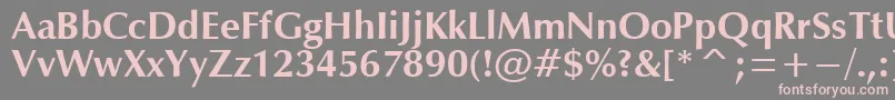 OpmB Font – Pink Fonts on Gray Background