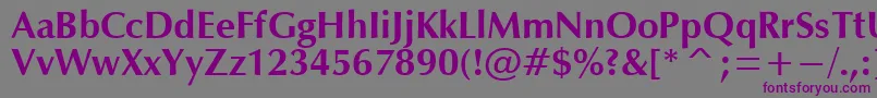 OpmB Font – Purple Fonts on Gray Background