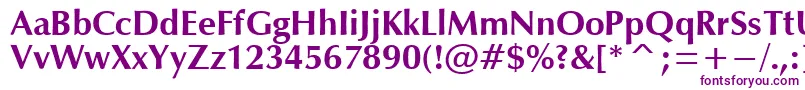 OpmB Font – Purple Fonts on White Background